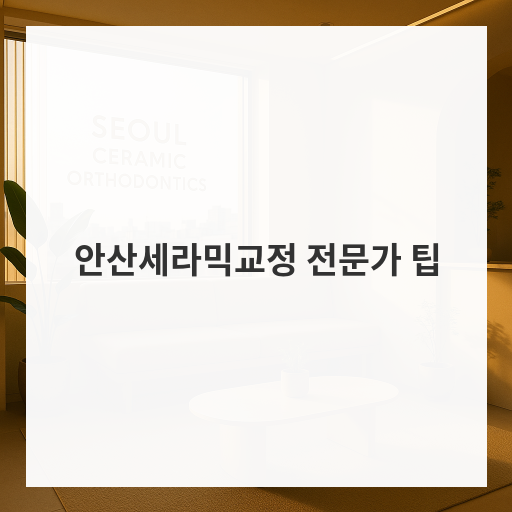 안산세라믹교정 전문가 팁